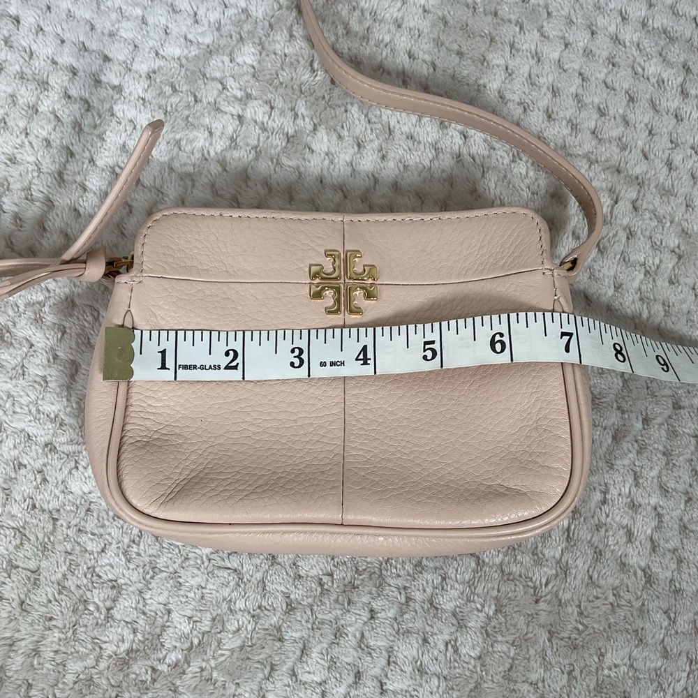Tory Burch Cream Ivy Micro Leather Crossbody - Picture 10 of 12